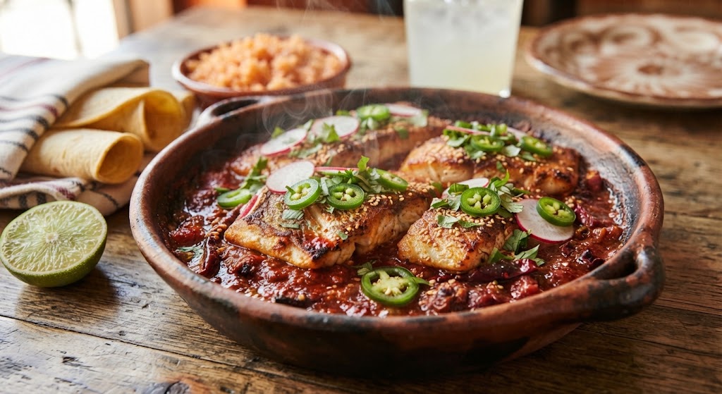 Mexican-Style Spicy Red Snapper (Huachinango a la Diabla)