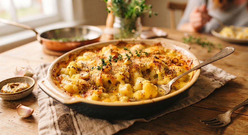 Boursin & Mustard Cauliflower Cheese