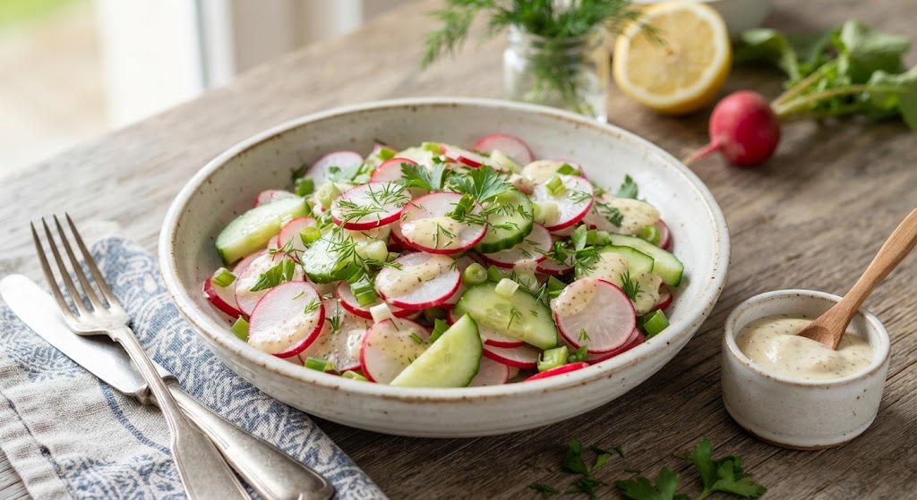 Peppery Radish & Horseradish side salad