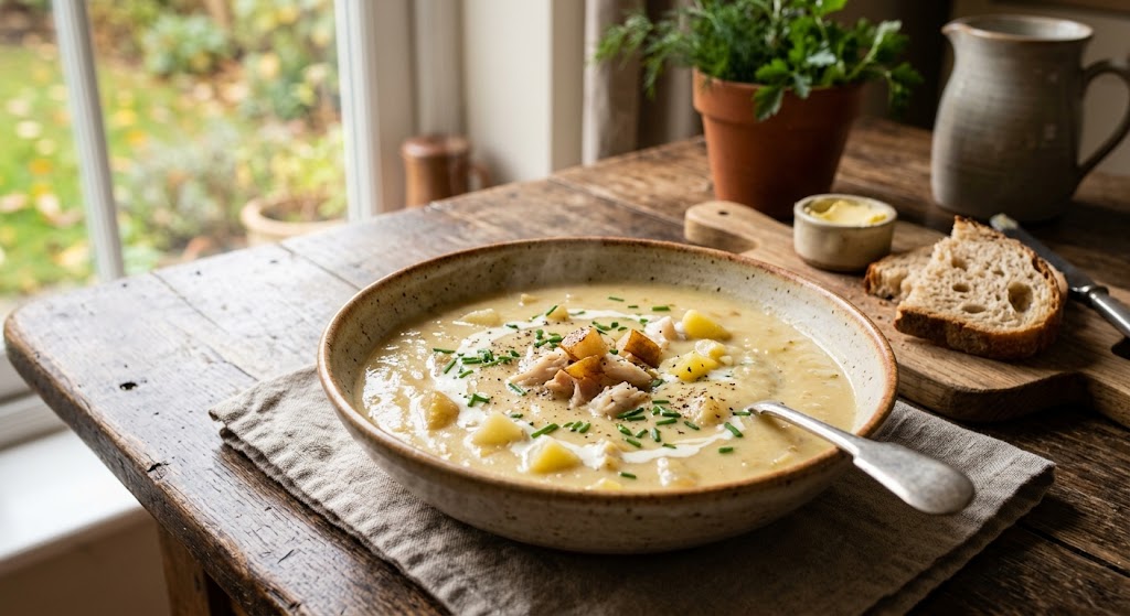 Smoked Haddock & Pear Chowder