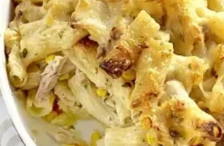 Cheesy Tuna Pasta Bake