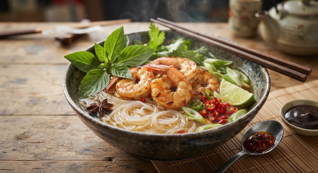 Lemongrass Prawn Pho
