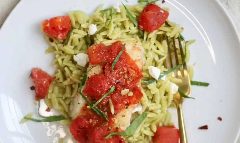 Cod & Pesto Orzo