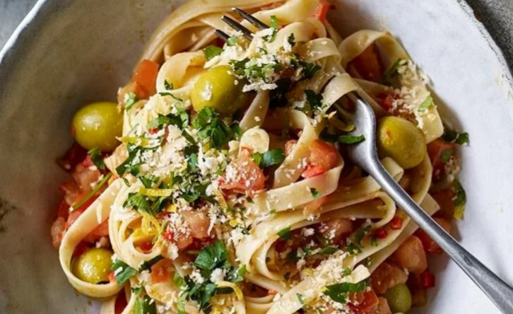 Tagliatelle, Olives & Anchovies