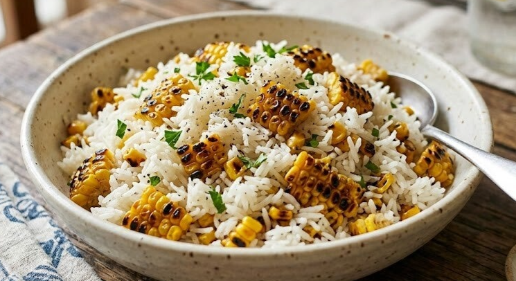 Sun Kissed Coconut & Swetcorn Rice