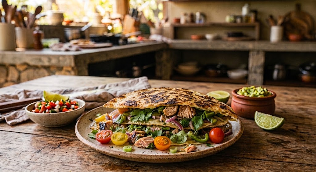Melting Mackerel Quesadillas