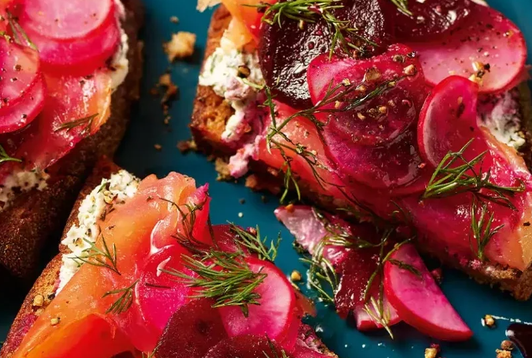 Delicious Rye Bread with Smoked Salmon