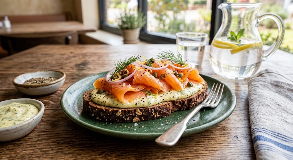 Delicious Rye Bread with Smoked Salmon