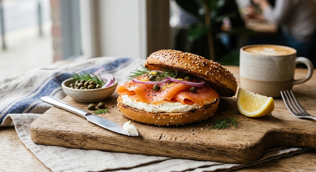 Smoked Salmon Philly Bagel