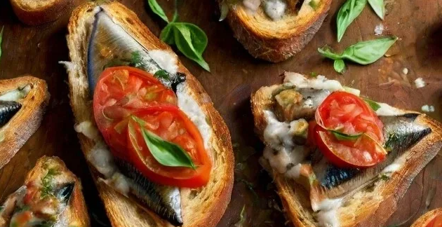 Cornish Sardine & Tomato Bruschetta