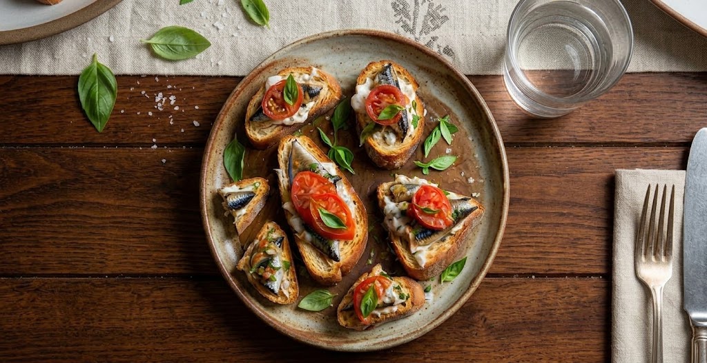 Cornish Sardine & Tomato Bruschetta