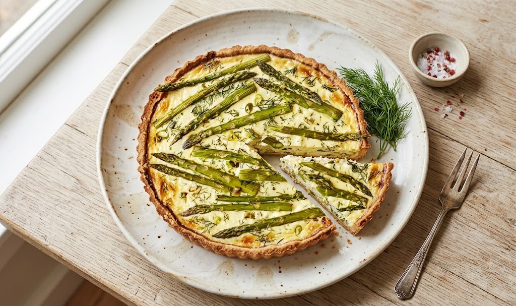 Crab & Asparagus Quiche