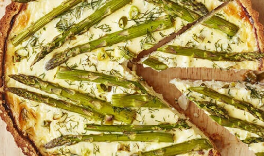 Crab & Asparagus Quiche