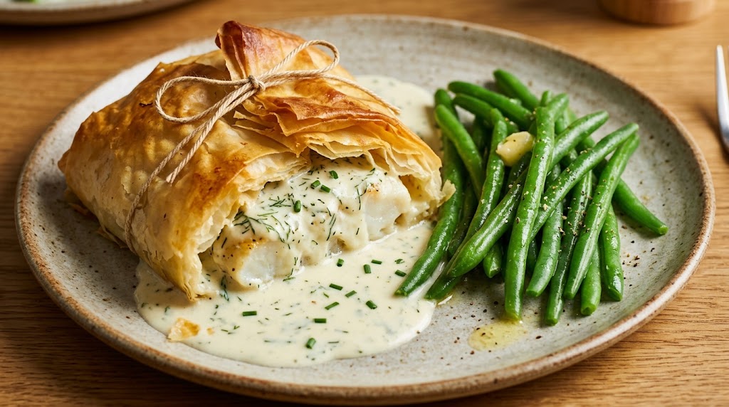 Creamy Fish & Leek Parcels