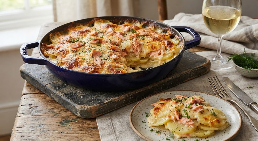 Smoked Salmon Dauphinoise