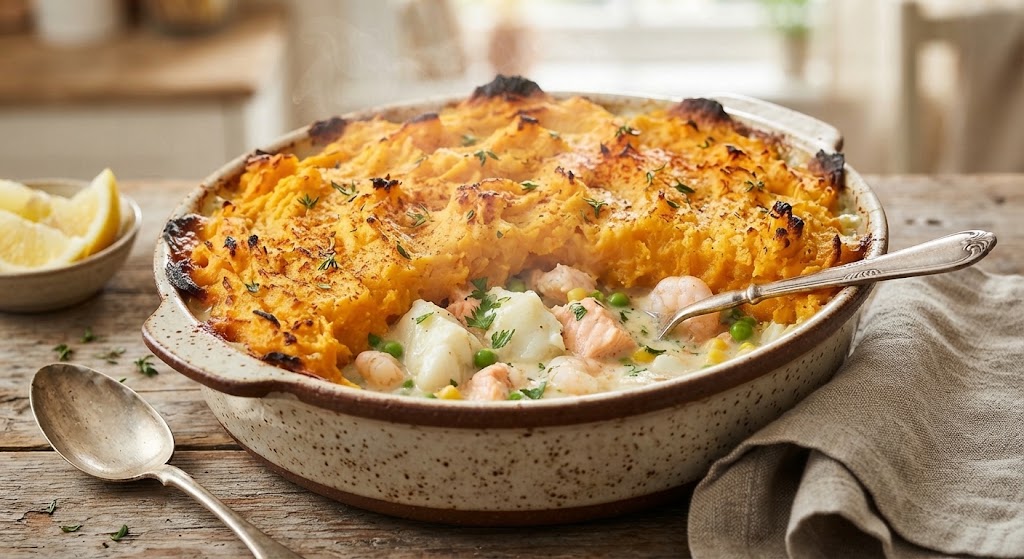 Sweet Potato Fish Pie
