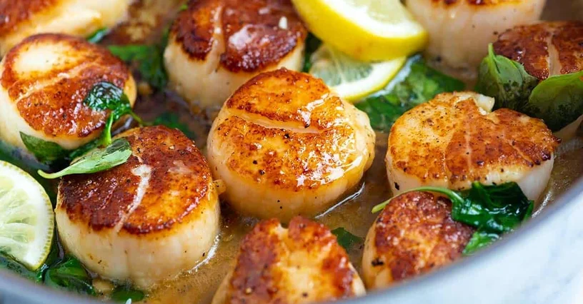 Soft Seared Scallops