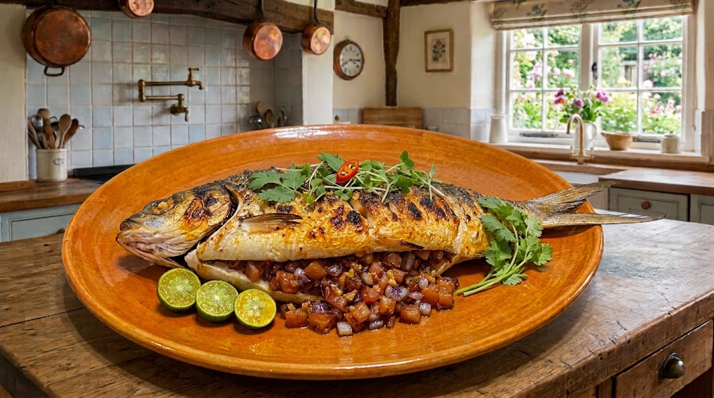 Inihaw na Bangus (Filipino Grilled Stuffed Milkfish)