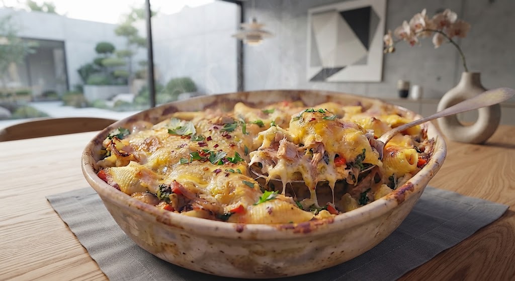 Cheesy Tuna Pasta Bake