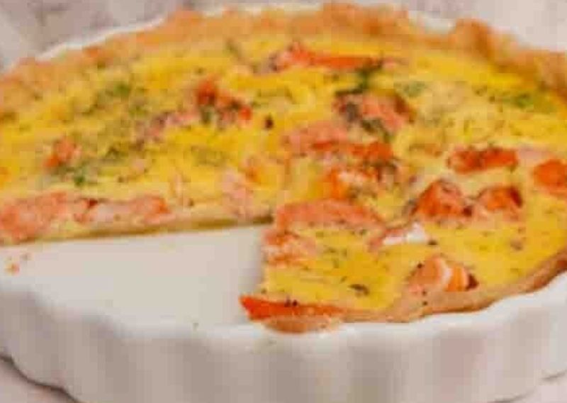 Salmon & Prawn Quiche