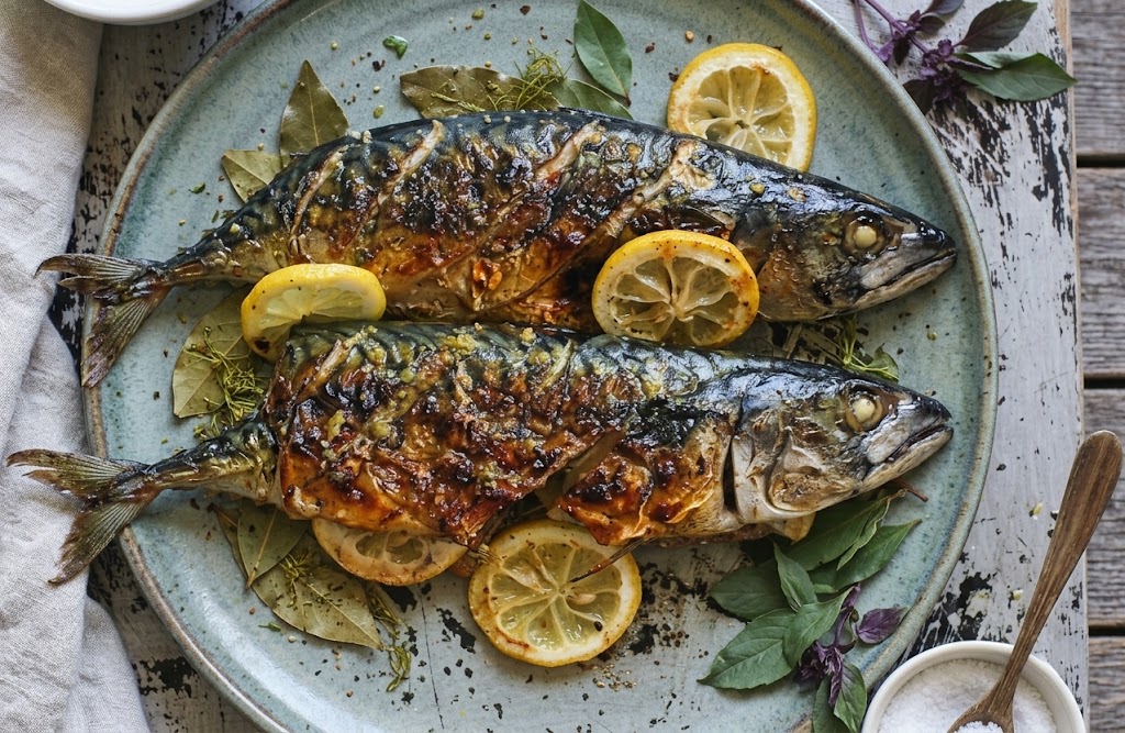Charred Whole Mackerel