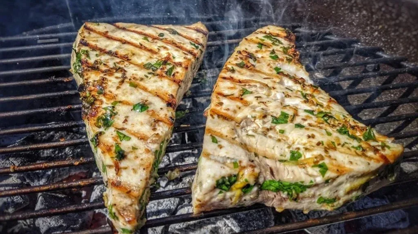 Flaming Swordfish Salmoriglio