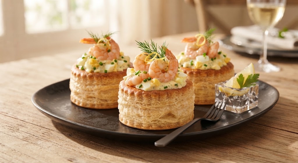 Prawn and Egg Vol-Au-Vents