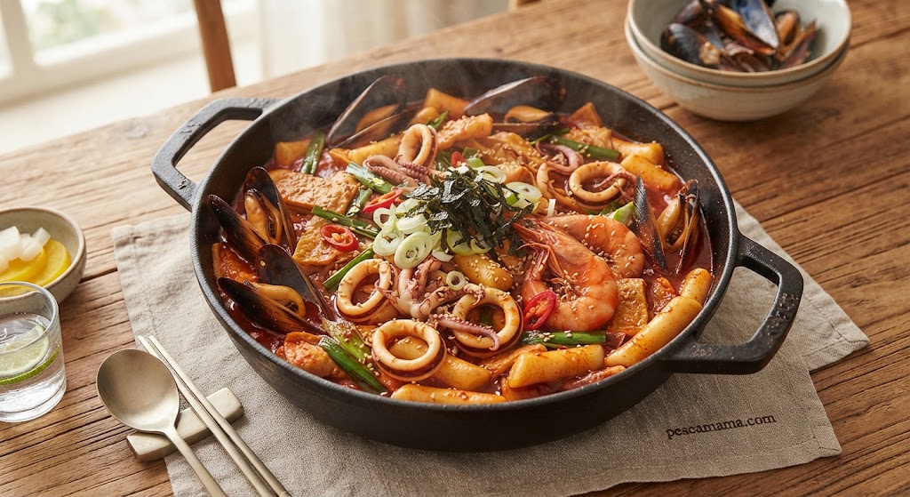 Gochujang-Glazed Seafood Tteokbokki