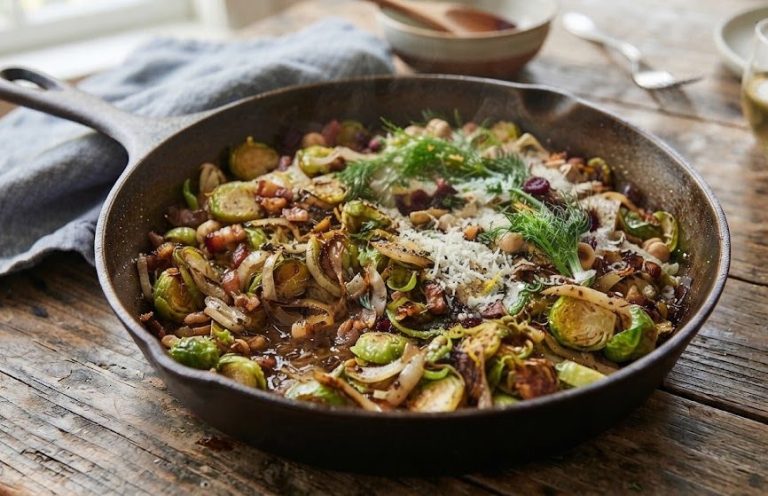 Shredded Brussels & Fennel with butter