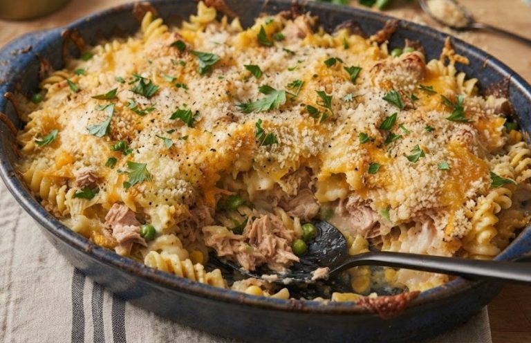 Cheesy Tuna Pasta Bake