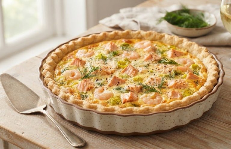 Salmon & Prawn Quiche