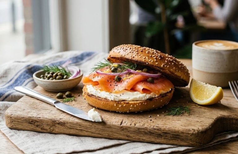 Smoked Salmon Philly Bagel