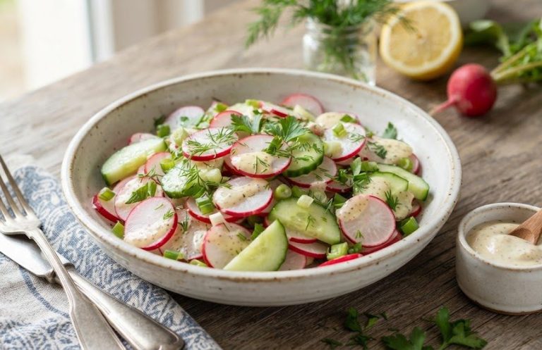 Radish & horseradish side salad