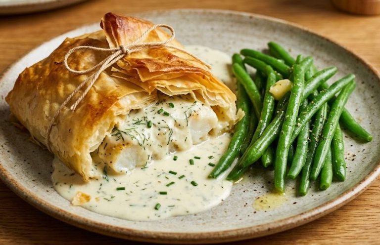 Creamy Fish & Leek Parcels