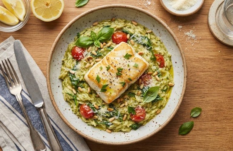 Cod & Pesto Orzo