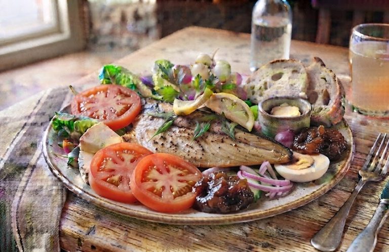 No Cooking Mackerel Ploughmans