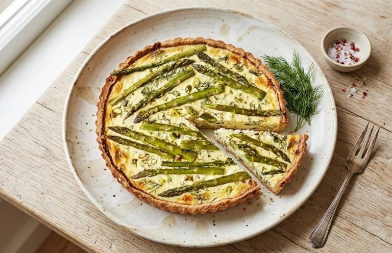 Crab & Asparagus Quiche