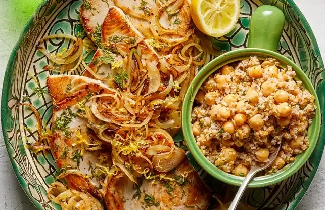 Tuna, Bulgar & chickpea
