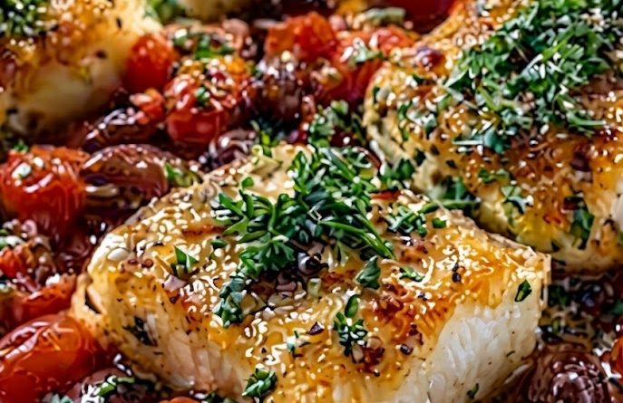 Mediterranean Baked Cod