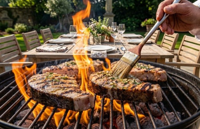 Flaming Swordfish Salmoriglio