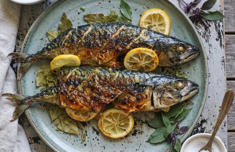 Charred Whole Mackerel