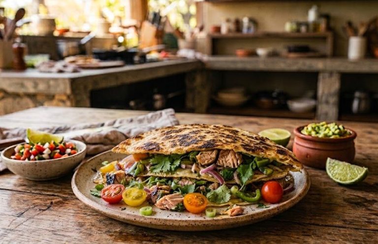 Melting Mackerel Quesadillas