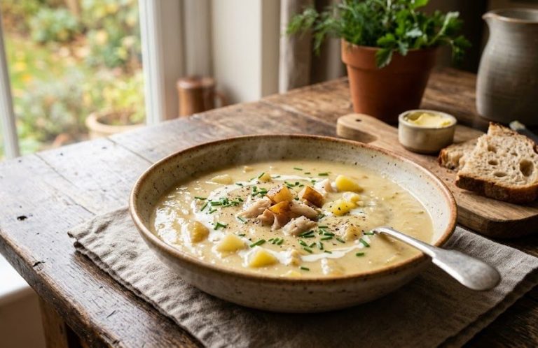 Smoked Haddock & Pear Chowder